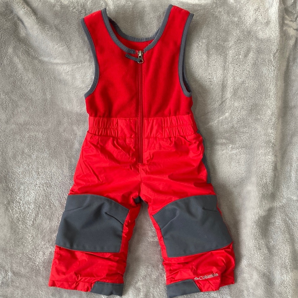 Columbia snow pants for toddler size 12-18 months outgrow system
